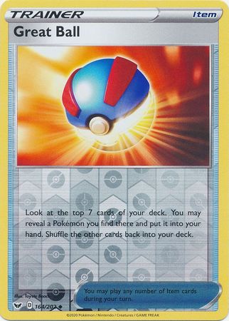 Sword & Shield - 164/202 - Great Ball - Reverse Holo