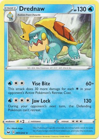 Sword & Shield - 061/202 - Drednaw