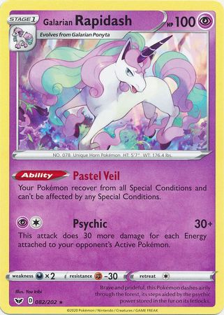 Sword &amp; Shield - 082/202 - Galarian Rapidash