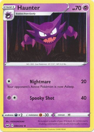 Sword &amp; Shield - 084/202 - Haunter