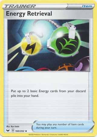 Sword & Shield - 160/202 - Energy Retrieval