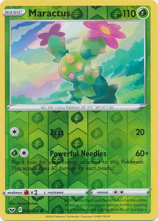 Sword & Shield - 007/202 - Maractus - Reverse Holo