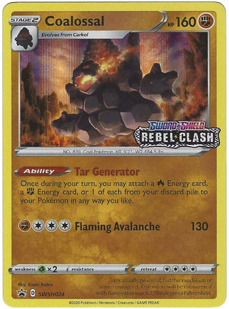 Black Star Promos - SWSH024 - Coalossal - Pre-Release Holo