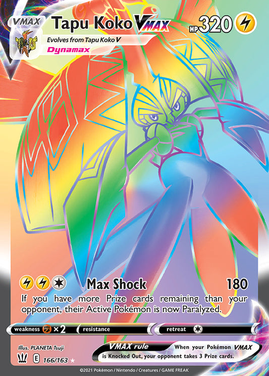 Battle Styles - 166/163 - Tapu Koko VMAX