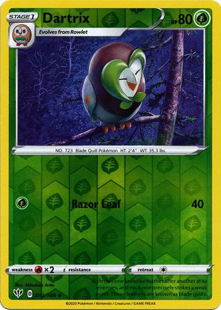 Darkness Ablaze - 012/189 - Dartrix - Reverse Holo