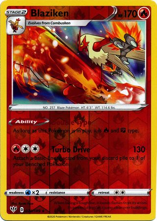 Darkness Ablaze - 024/189 - Blaziken - Reverse Holo