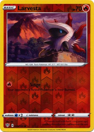 Darkness Ablaze - 029/189 - Larvesta - Reverse Holo