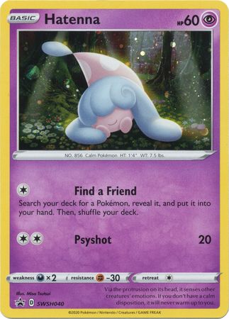 Black Star Promos - SWSH040 - Hatenna - Holo