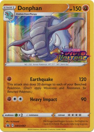 Black Star Promos - SWSH067 - Donphan - Pre-Release Holo (Sealed Deck)