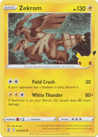 Celebrations - 10/25 - Zekrom - Holo