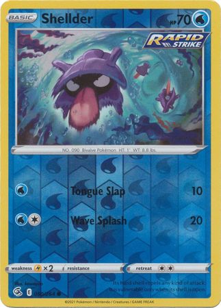 Fusion Strike - 050/264 - Shellder - Reverse Holo