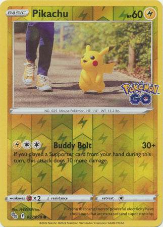 Pokémon GO - 027/078 - Pikachu - Reverse Holo