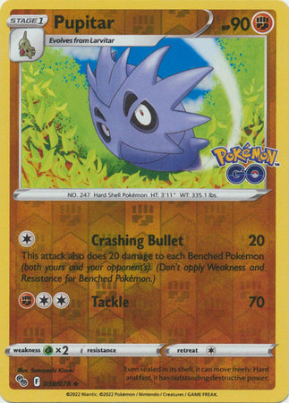 Pokémon GO - 038/078 - Pupitar - Reverse Holo