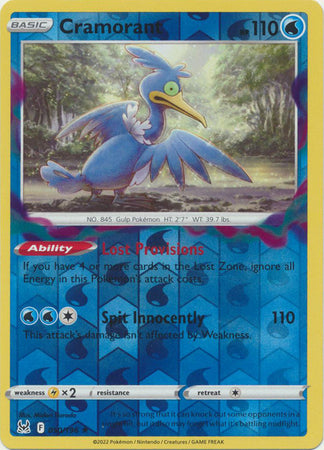 Lost Origin - 050/196 - Cramorant - Reverse Holo