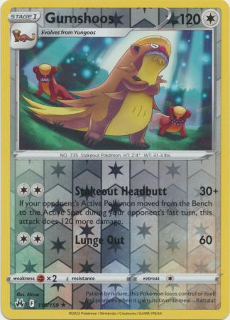 Crown Zenith - 118/159 - Gumshoos - Reverse Holo