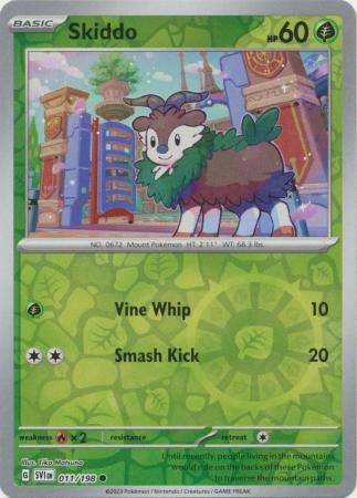 Scarlet & Violet - 011/198 - Skiddo - Reverse Holo