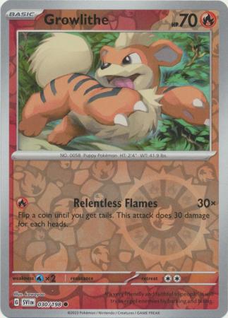 Scarlet & Violet - 030/198 - Growlithe - Reverse Holo