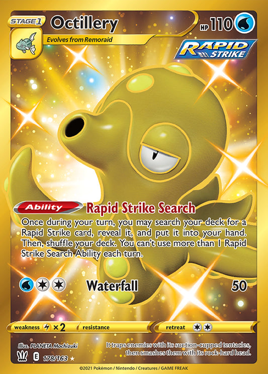 Battle Styles - 178/163 - Octillery (Gold)