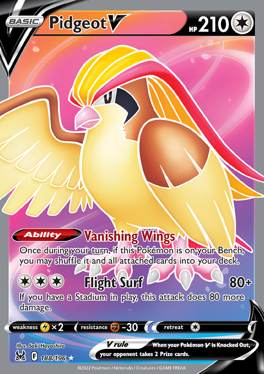 Lost Origin - 188/196 - Pidgeot V