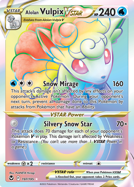Silver Tempest - 197/195 - Alolan Vulpix VSTAR