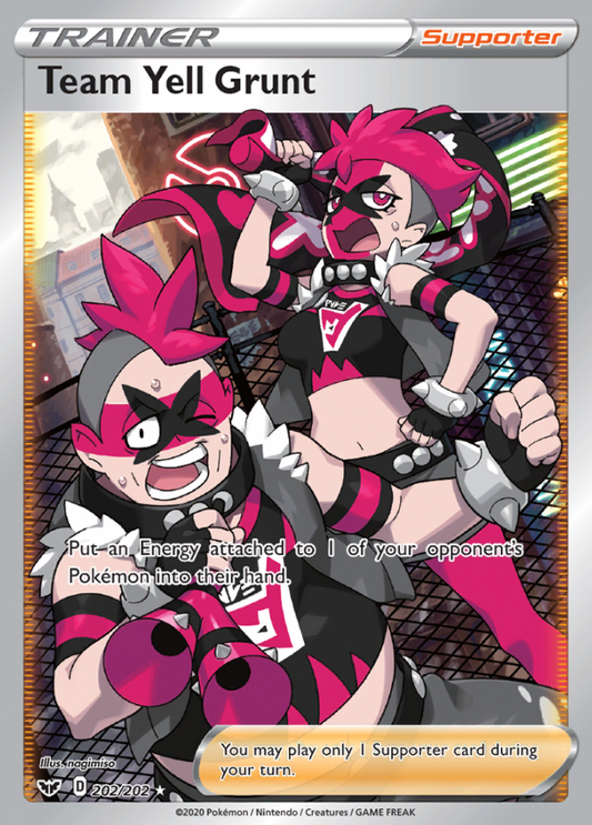 Sword & Shield - 202/202 - Team Yell Grunt