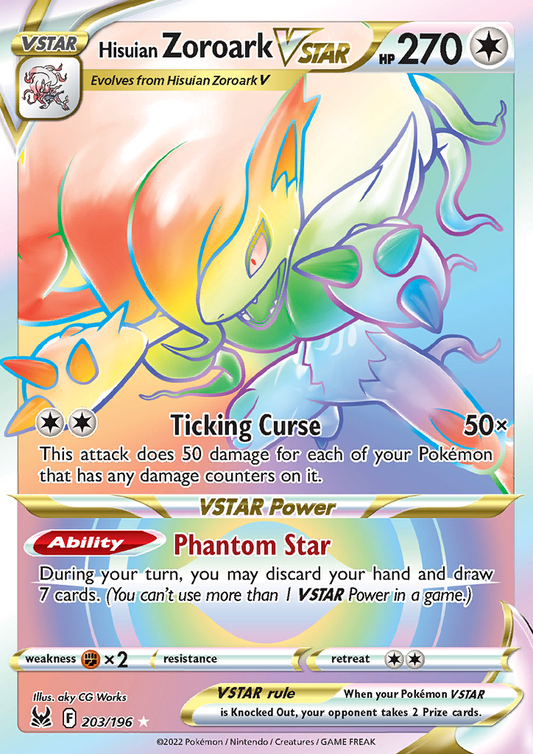 Lost Origin - 203/196 - Hisuian Zoroark VSTAR