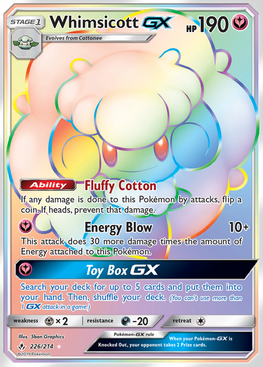 Unbroken Bonds - 226/214 - Whimsicott GX