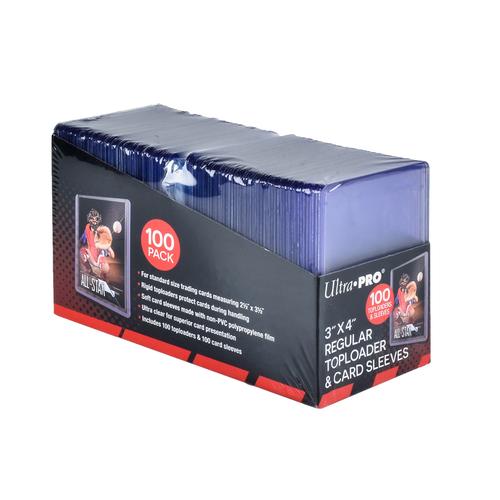 Ultra PRO 3" x 4" Clear Regular Toploaders & Card Sleeves (100 stuks)