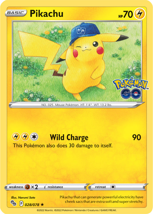 Pokémon GO - 028/078 - Pikachu - Holo