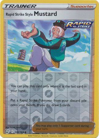 Battle Styles - 132/163 - Rapid Strike Style Mustard - Reverse Holo