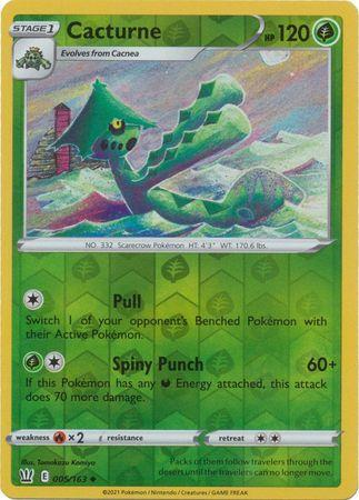 Battle Styles - 005/163 - Cacturne - Reverse Holo