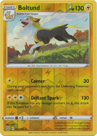 Battle Styles - 053/163 - Boltund - Reverse Holo
