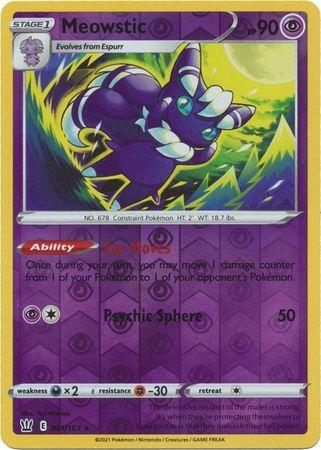 Battle Styles - 061/163 - Meowstic - Reverse Holo