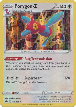 Chilling Reign - 118/198 - Porygon-Z - Holo