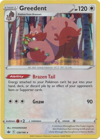 Chilling Reign - 128/198 - Greedent - Holo
