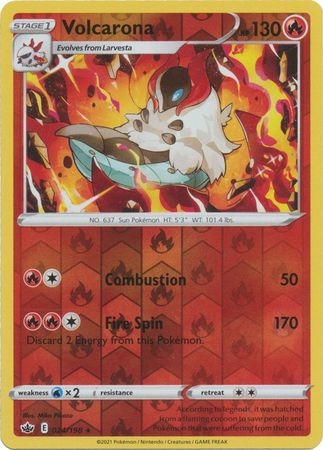 Chilling Reign - 024/198 - Volcarona - Reverse Holo