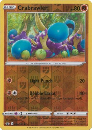 Chilling Reign - 084/198 - Crabawler - Reverse Holo