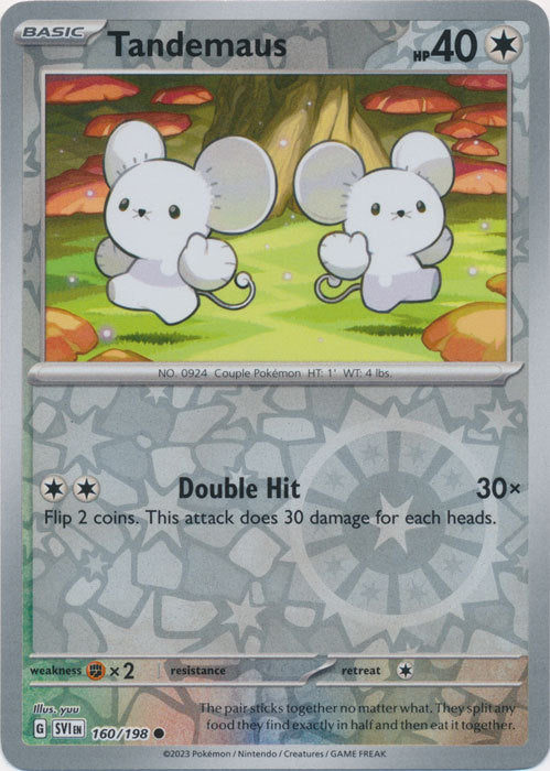 Scarlet & Violet - 160/198 - Tandemaus - Reverse Holo